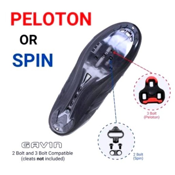 Gavin Unisex Road Cycling Shoe SPD Size 38 Black - Picture 3 of 16